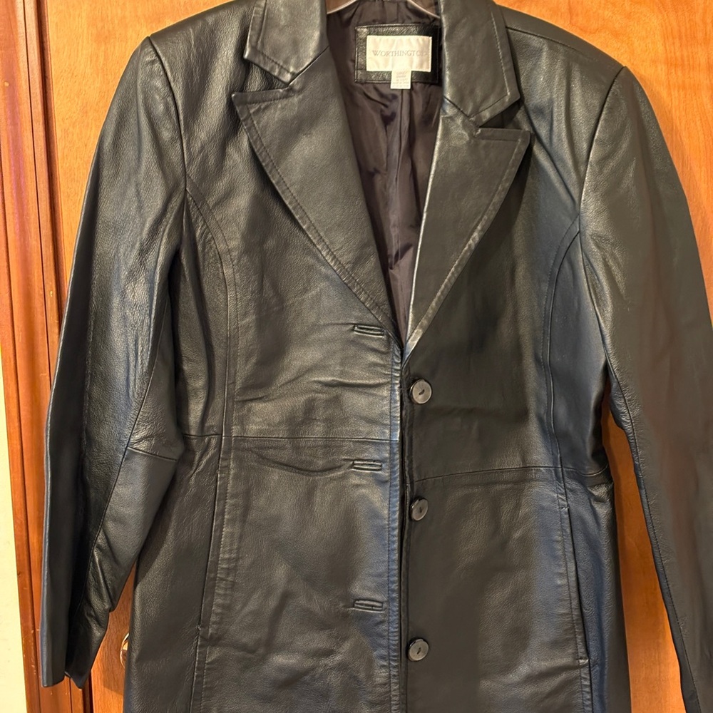 Women's Black Leather Jacket